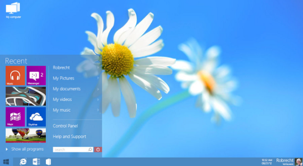 Alternatywny interfejs użytkownika Windows 8