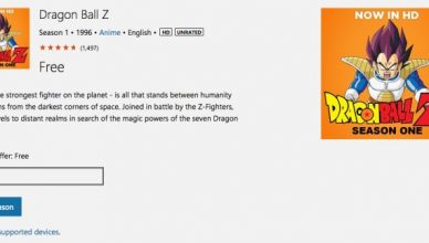Dragon ball z Windows Store