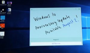 Windows 10 anniversary update
