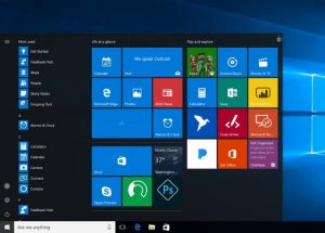 Foldery menu start Windows 10