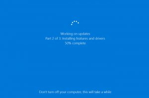 Windows update, Windows 10