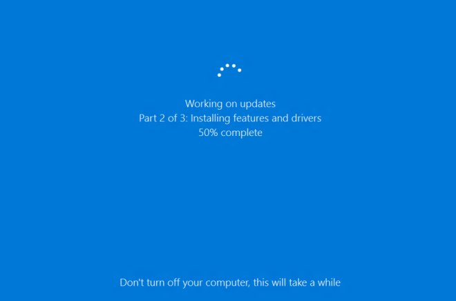 Windows update, Windows 10