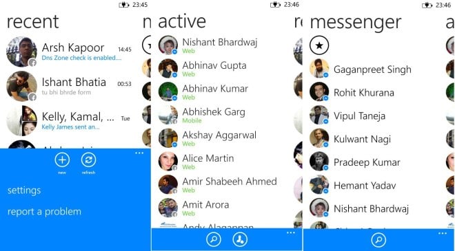 Messenger Windows Phone
