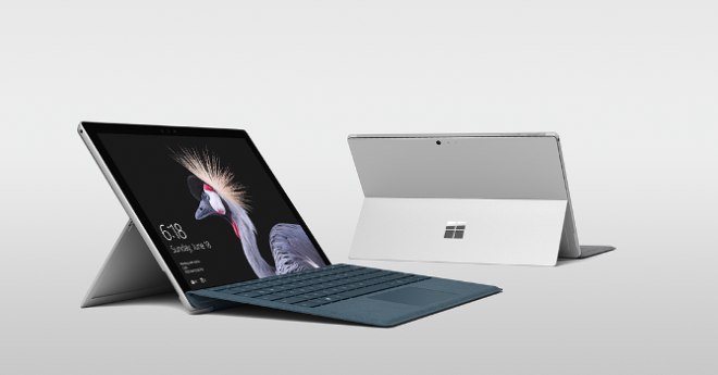Surface Pro front, back