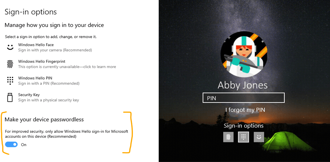 Windows 10 logowanie za pomocą hasła może przejść do