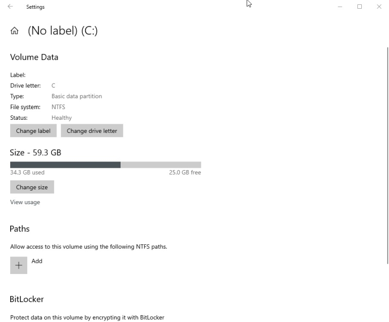 Zarządzanie dyskami Windows 10 21H1
