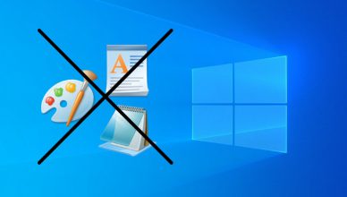 Windows 10, Paint, Notatnik, Wordpad